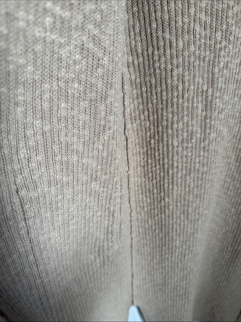 Mod Ref Long Open-Front Ribbed Cardigan in Camel - Picture 7 of 9